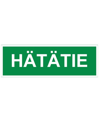 Emergency exit, Reflective sticker, 300x100 mm