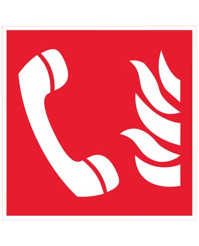 Emergency phone, Ibond aluminum retroreflective, 200x200 mm Emergency phone, Ibond aluminum retroreflective, 200x200 mm