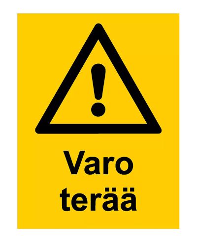 Beware of blade, Sticker, 300x400 mm Beware of blade, Sticker, 300x400 mm