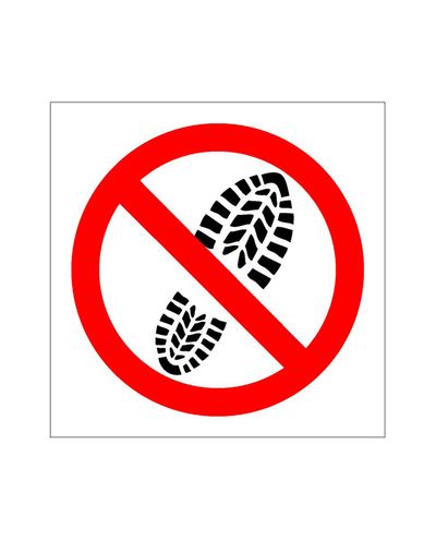 Shoe X symb, Sticker, 200x200 mm