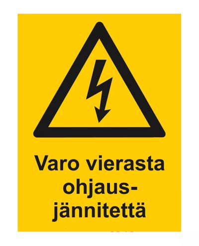 Beware of stranger, Plastic 1mm, 200x300 mm