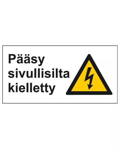 Access prohibited to unauthorized persons, Sticker, 400x200 mm