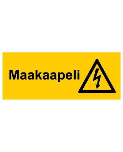 Underground cable, Sticker, 400x200 mm