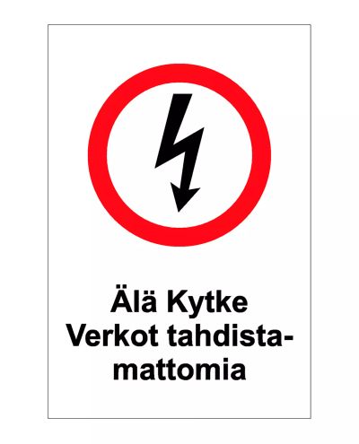 Do not connect unsynchronized, Sticker, 200x300 mm Do not connect unsynchronized, Sticker, 200x300 mm