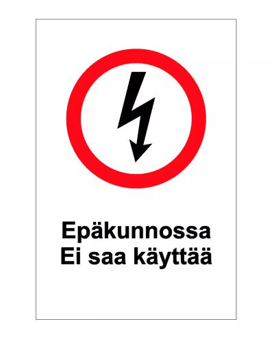 Out of order, Sticker, 300x400 mm Out of order, Sticker, 300x400 mm