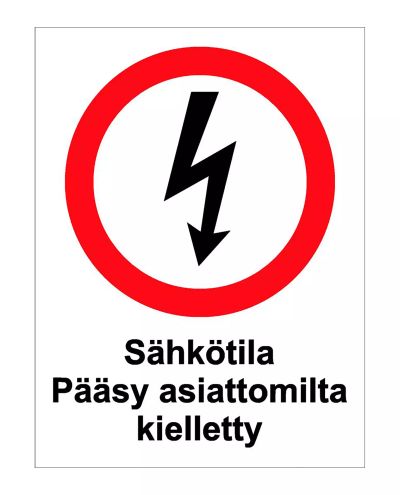 Electrical room, Sticker, 200x300 mm