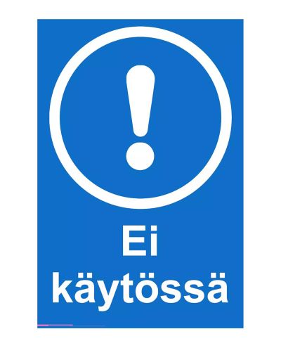 Not in use, Sticker, 200x300 mm