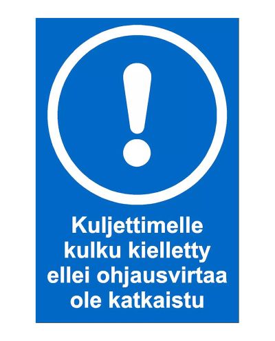 No entry to conveyor, Sticker, 200x300 mm