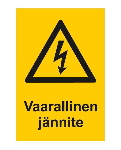 Dangerous voltage, Sticker, 200x300 mm