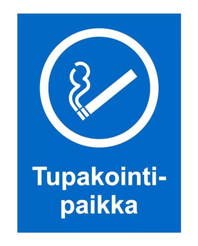 Smoking area, Sticker, 200x300 mm