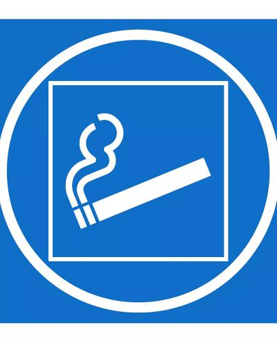Smoking area symbol, Sticker, 200x200 mm