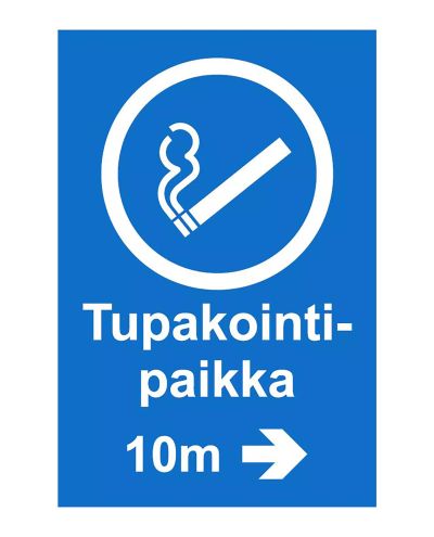 Smoking area, Sticker, 200x300 mm
