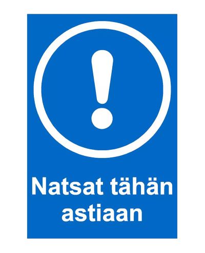 Nuts for this container, Sticker, 200x300 mm
