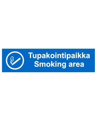 Smoking area, Sticker, 400x100 mm