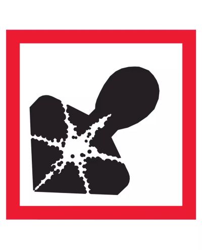 Chronic health hazard, Plastic 1mm, 300x300 mm Chronic health hazard, Plastic 1mm, 300x300 mm