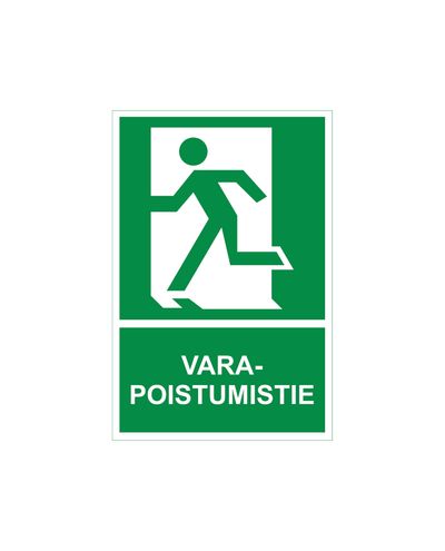 Emergency exits must not be covered, Reflective sticker, 200x300 mm