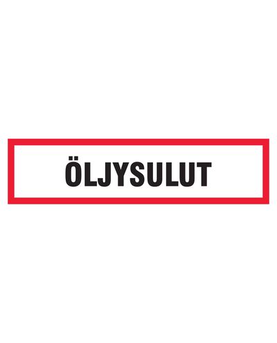 Oil seals, Sticker, 400x100 mm