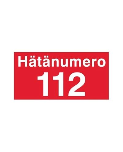 Emergency number 112, Sticker, 400x200 mm