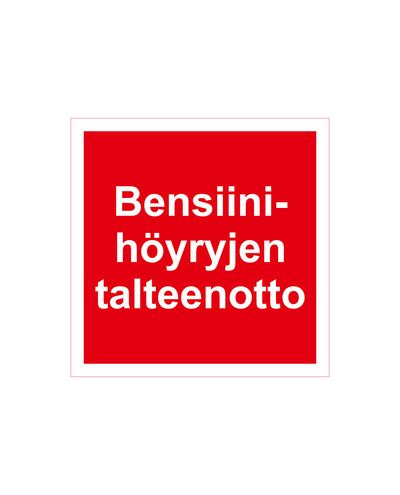 Petrol Vapor Recovery, Sticker, 200x200mm