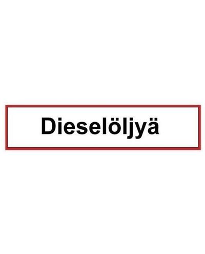 Diesel oil, Sticker, 400x100 mm