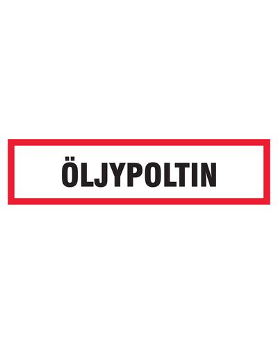 Oil burner, Sticker, 400x100 mm
