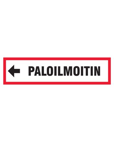 Fire alarm arrow left, Sticker, 400x100 mm