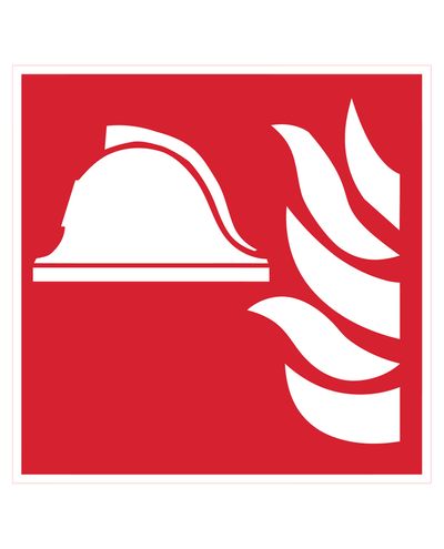 Fire equipment, Reflective sticker, 200x200 mm