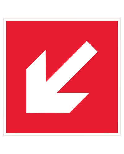 diagonal arrow, retroreflective sticker, 200x200 mm
