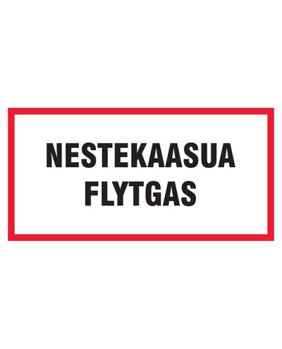 Liquid gas flytgas, Sticker, 400x200 mm