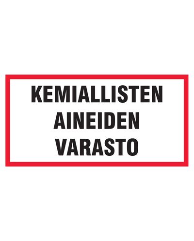 Chemical storage, Sticker, 400x200 mm
