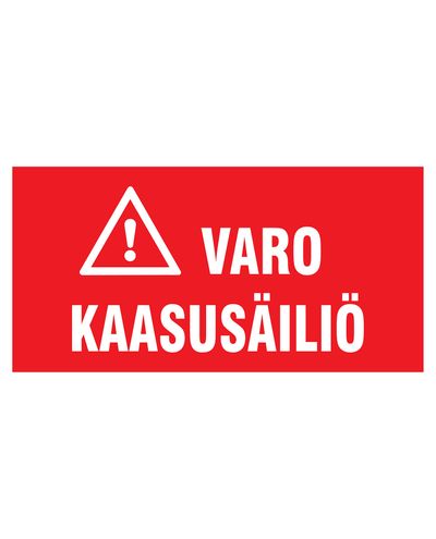 Beware of gas tank, Sticker, 400x200 mm