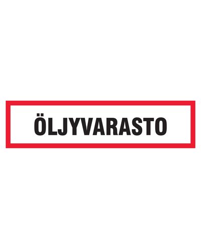 Oil storage, Sticker, 400x100 mm