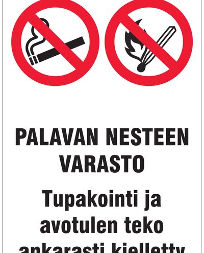 Flammable liquid storage, Sticker, 200x300 mm