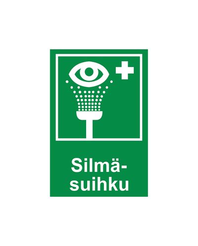 Eyewash, Reflective sticker, 200x300 mm