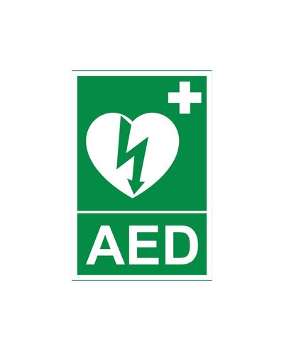 AED, Reflective sticker, 200x300 mm AED, Reflective sticker, 200x300 mm