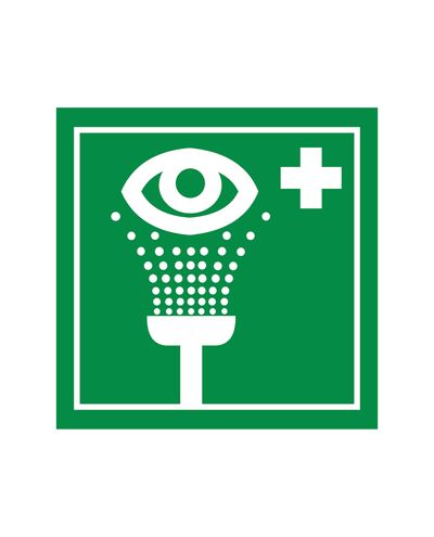 Eyewash station, Reflective sticker, 200x200 mm
