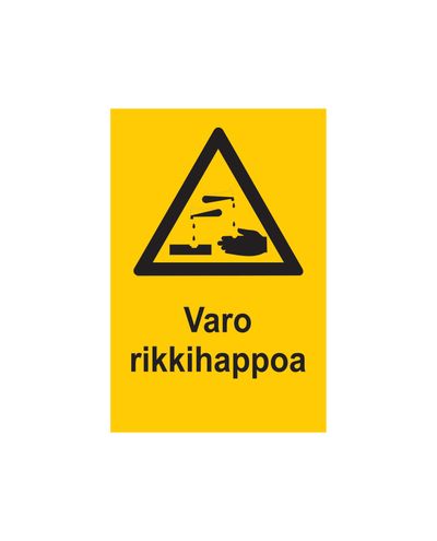 Beware of sulfuric acid, Sticker, 200x300 mm Beware of sulfuric acid, Sticker, 200x300 mm