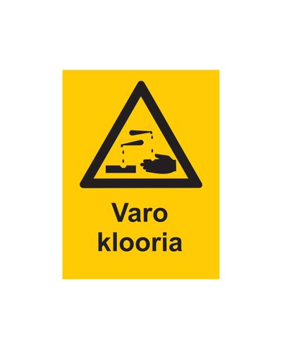 Beware of chlorine, Sticker, 200x300 mm Beware of chlorine, Sticker, 200x300 mm