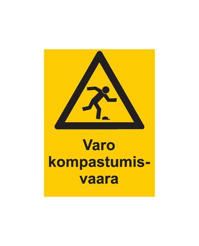 Beware of tripping hazard, Sticker, 200x300 mm Beware of tripping hazard, Sticker, 200x300 mm