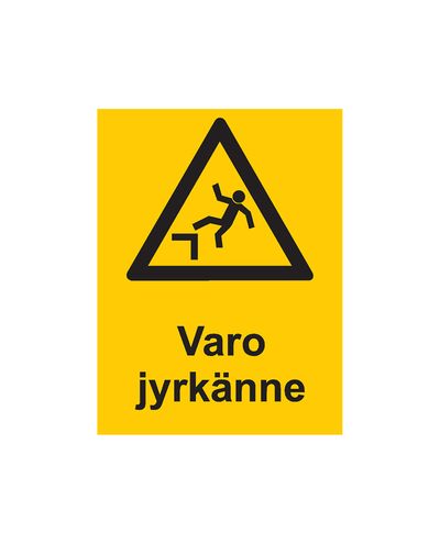 Beware of the steep slope, Sticker, 200x300 mm