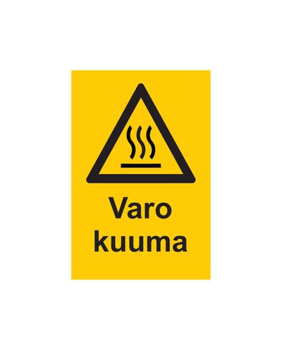 Caution: Hot, Sticker, 200x300 mm