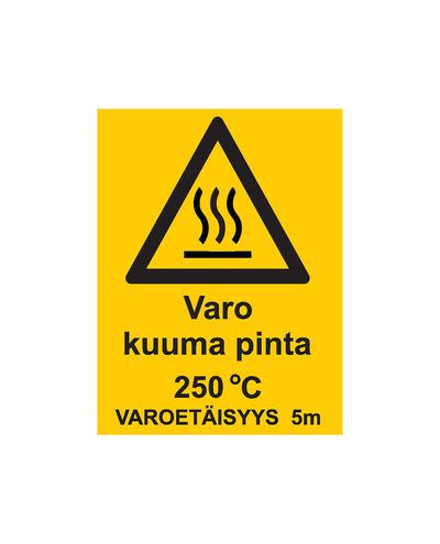 Beware of hot surface, Sticker, 200x300 mm