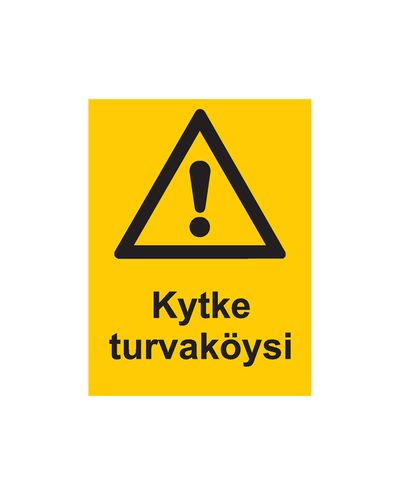 Connect safety rope, Sticker, 200x300 mm