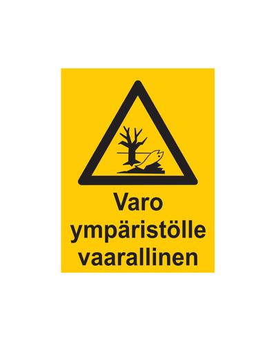 Beware of environmental hazards, Sticker, 200x300 mm