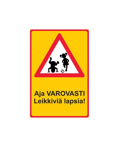 Beware of children playing, Sticker, 200x300 mm