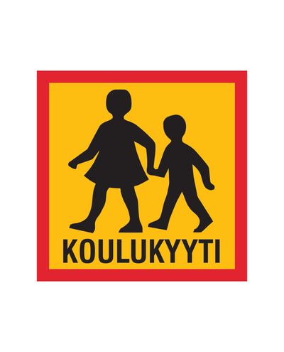 School bus, Sticker, 400x400 mm