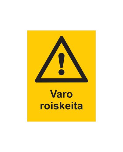 Beware of splashes, Sticker, 200x300 mm Beware of splashes, Sticker, 200x300 mm