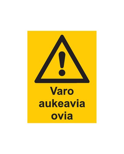 Beware of opening doors, Sticker, 200x300 mm