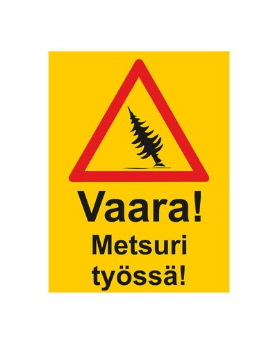 Danger! Lumberjack at work!, Ibond, 400x300mm