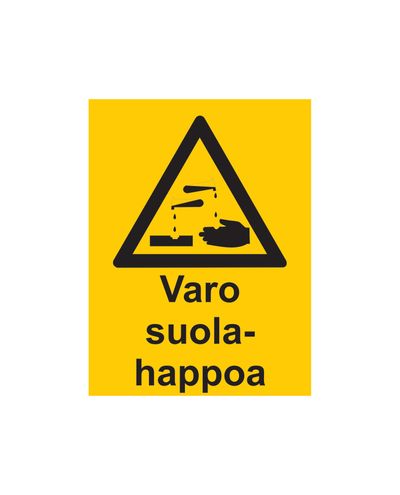 Beware of hydrochloric acid, Sticker, 200x300 mm